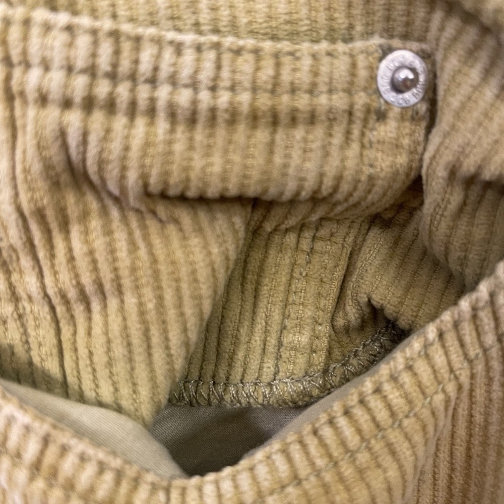 BDG Urban Outfitters Corduroy Ankle Pants Yellow TRASHED Streetwear Grunge Sz 29 - Picture 11 of 14
